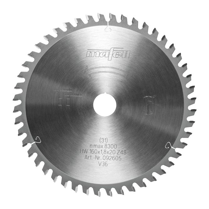 Hovedbilde MAFELL KSB-AL160 Sagblad 160×20 mm – Z48 – Aluminium & Plast – 092605