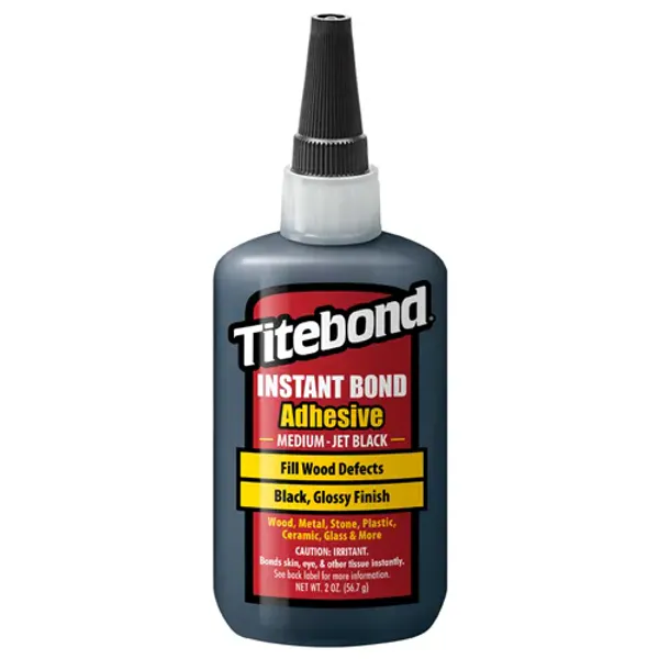 Hovedbilde Titebond 59 ml Instant Medium Jet Black – Sort CA-lim
