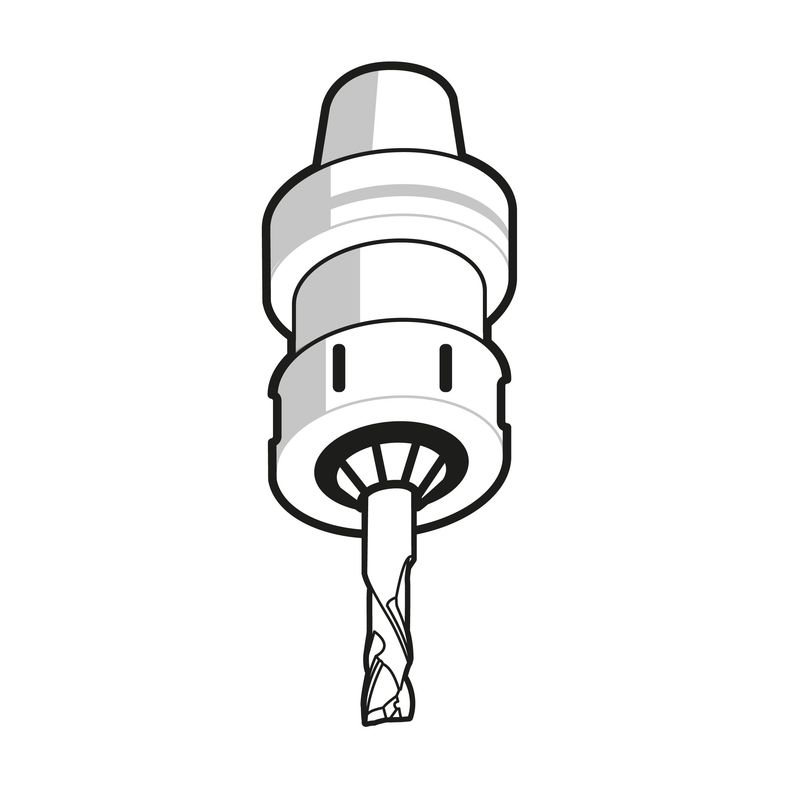 Freud fresestål | Spiralfres | 6 mm tange | Downcut | Treverk